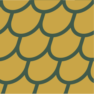 Vector illustration of roof shingles